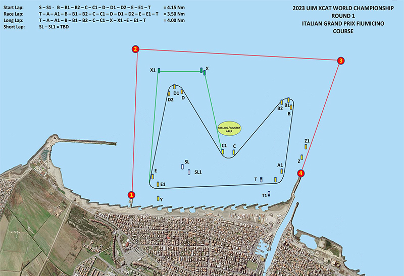 2023 UIM XCAT - Fiumicino GP - MAP2