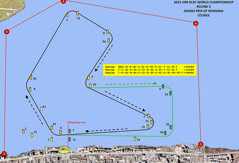 2023 UIM XCAT - Grand Prix of Romania - MAP2